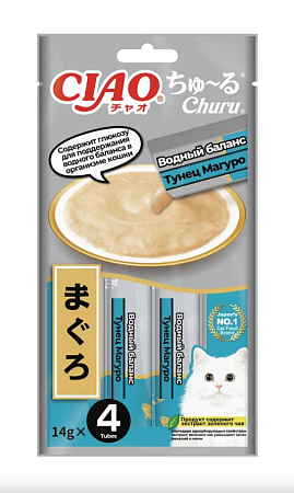 Купить inaba ciao churu лакомство-пюре для кошек, для поддержания водного баланса, с тунцом Магуро