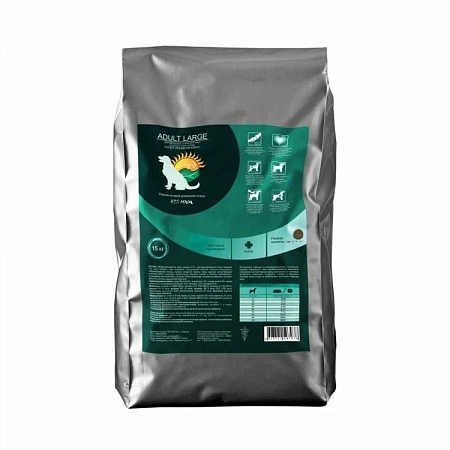 Купить livera adult large dog сухой корм для взрослых собак крупных и гигантских пород, жаркое из домашней птицы