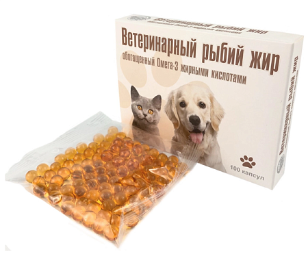 Купить ВАКА Рыбий жир "Обогащенный Омега-3" для кошек и собак