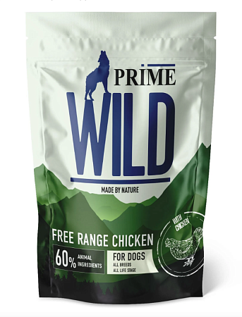 Купить prime wild gf free range сухой беззерновой корм для взрослых собак и щенков всех пород с курицей