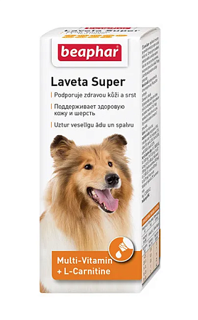Купить beaphar laveta super Мультивитамины для собак для здоровой шерсти, масло