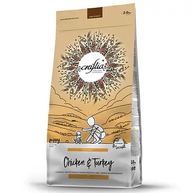 CRAFTIA NATURA сухой корм для щенков миниатюрных и мелких пород с курицей и индейкой
