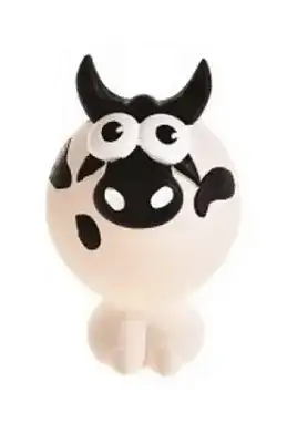 HOMEPET BUBBLE игрушка для собак корова с пищалкой