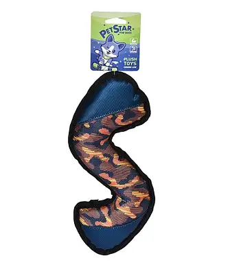 PetStar игрушка для собак ЗМЕЙКА с пищалкой, полиэстер