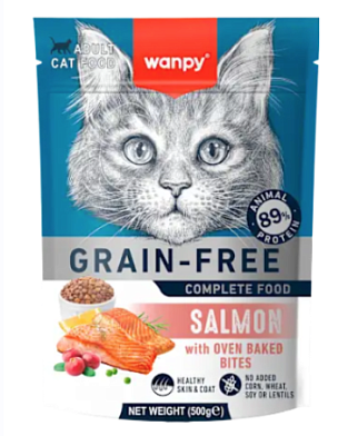 Wanpy Cat сухой корм для взрослых кошек с лососем