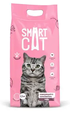 Smart Cat Тофу комкующийся наполнитель для кошек с ароматом лаванды