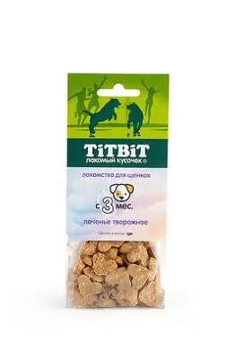 TiTBiT лакомство для щенков Творожное печенье