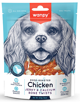 Wanpy Dog лакомство для собак Косточки из Курицы