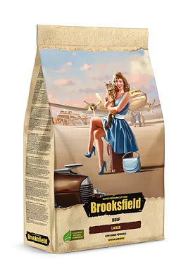 Brooksfield Low Grain Adult Cat Large Beef сухой корм для взрослых кошек крупных пород с говядиной и рисом