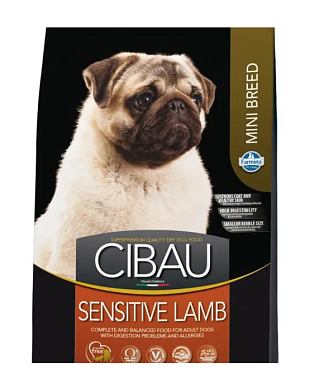 Farmina Cibau Sensitive Lamb Mini сухой корм для взрослых собак мелких пород с чувствительным пищеварением с ягненком