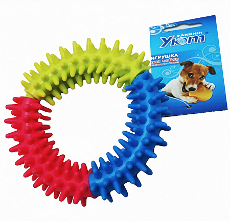Купить Уют игрушка для собак Кольцо с шипами, винил