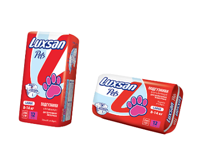Luxsan Premium подгузники для собак и кошек L