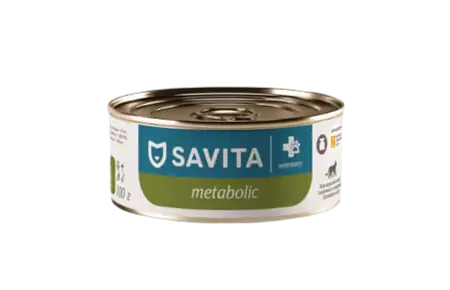 Купить savita vet metabolic консервы для взрослых кошек для снижения веса, склонных к ожирению