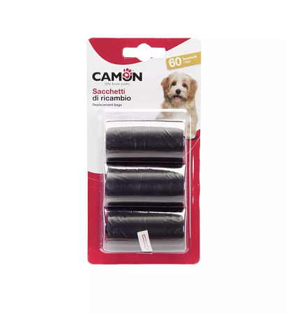 Купить camon мешочки для сбора фекалий, цветные (6 рулонов по 20 мешков)