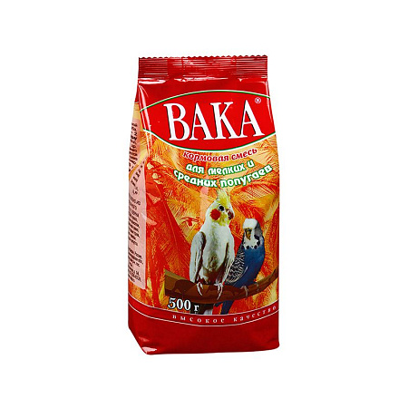 Купить Вака сухой корм для маленьких и средних попугаев п/э