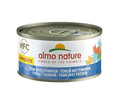 Almo Nature полнорационные консервы для кошек, с тунцом и тыквой