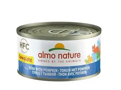 Almo Nature полнорационные консервы для кошек, с тунцом и тыквой