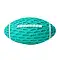 Homepet SILVER SERIES игрушка для собак мяч регби с пищалкой бирюзовый каучук