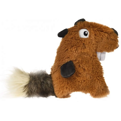 Homepet игрушка для собак белка с пищалкой, плюш