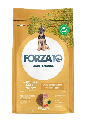 Forza10 Maintenance Medium/Maxi Puppy сухой корм для щенков средних и крупных пород и сук в период беременности и лактации, с курицей