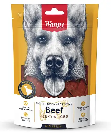 Купить wanpy dog Лакомство для собак соломка из вяленой говядины