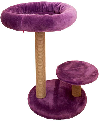 ZOOexpress комплекс 2 зонтика со съемной лежанкой мех однотонный для кошек, джут