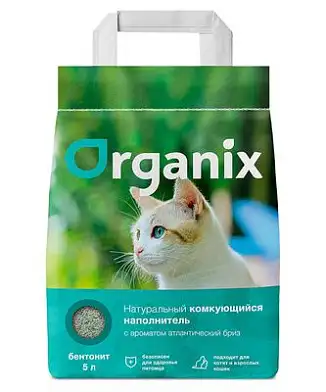 Organix наполнитель для кошек комкующийся с ароматом атлантический бриз