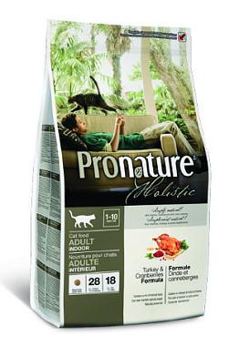 Pronature Holistic PILGRIM сухой корм для взрослых кошек, с индейкой и клюквой