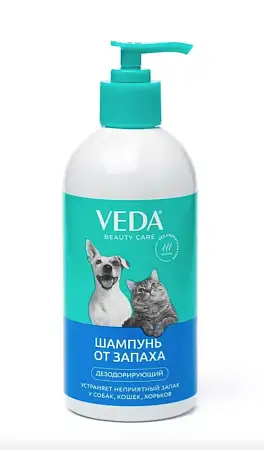 Купить Веда шампунь дезодорирующий от запаха для собак и кошек
