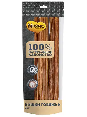 Мнямс лакомство для собак Кишки говяжьи