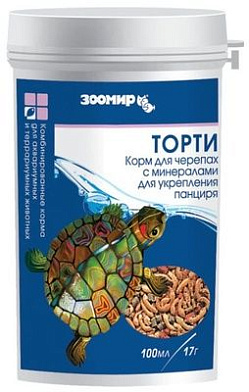 ЗООМИР корм для черепах Торти, баночка