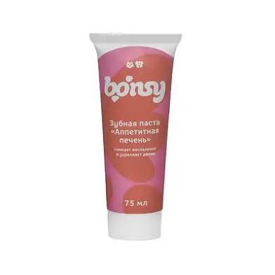 Bonsy зубная паста со вкусом печени для кошек и собак