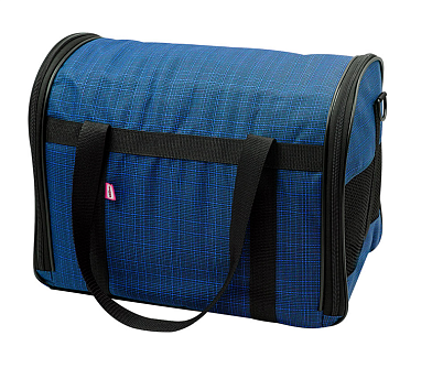ZOOexpress LUX Полукруглая Сумка-переноска для кошек и собак, синий