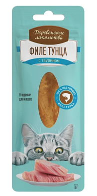 Деревенские лакомства для кошек филе тунца нежное