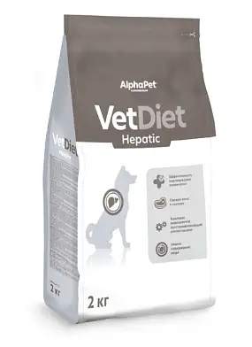 AlphaPet Vet Diet Hepatic сухой корм для взрослых собак всех пород при заболевании печени