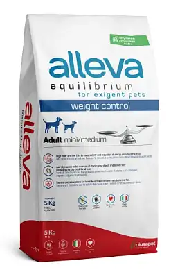 Alleva Equilibrium Weight Control Adult Mini/Medium сухой корм для взрослых собак мелких и средних пород для контроля веса