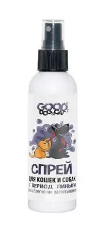 Купить good dog&cat спрей для кошек и собак в период линьки