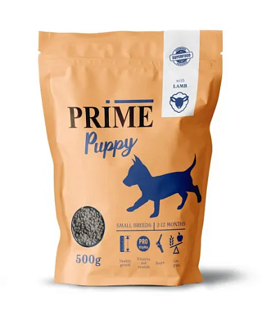 Купить prime puppy small сухой корм для щенков мелких пород с ягненком