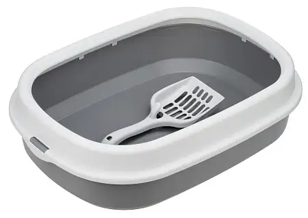 Купить homecat frost touch туалет для кошек с низким бортом и совком смоки