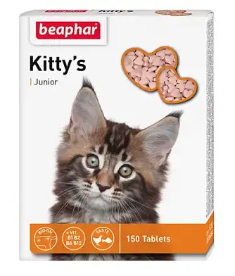 Beaphar Kitty`s Junior Лакомство для котят витаминизированное сердечки