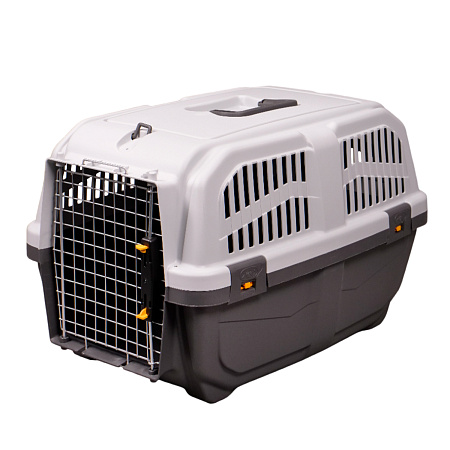 Купить mps переноска для собак и кошек skudo 3 с металлической дверцей с замком серая