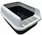 HOMECAT Комфорт плюс туалет для кошек с бортиком черно-белый