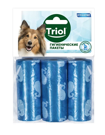 Купить triol Сменные гигиенические пакеты для уборки за собаками, цветные