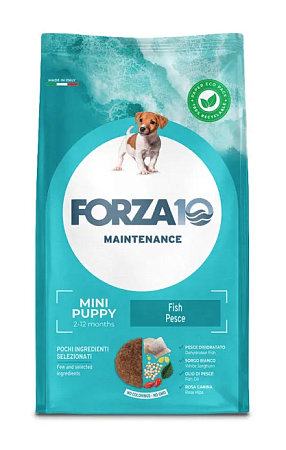 Купить forza10 maintenance puppy mini pesce сухой корм для щенков мелких пород и сук в период беременности и лактации, с рыбой