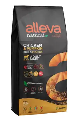 Alleva Natural Adult Chicken & Pumpkin Maxi сухой корм для взрослых собак крупных пород с курицей и тыквой