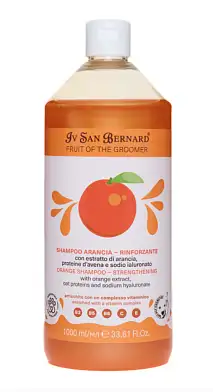 Iv San Bernard Fruit of the Groomer Orange шампунь для слабой выпадающей шерсти с протеинами овса для собак и кошек