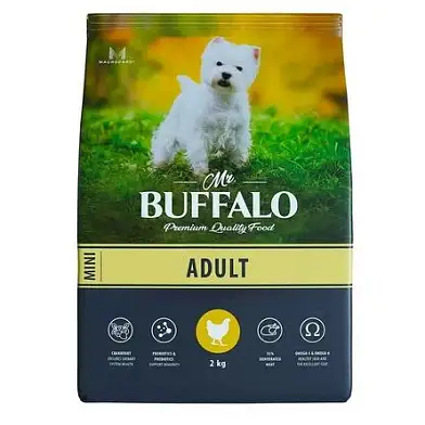 Mr.Buffalo ADULT MINI сухой корм для взрослых собак мелких пород, курица