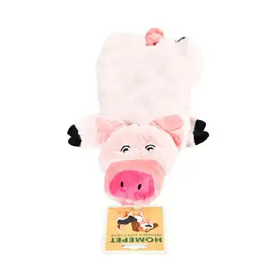 Homepet игрушка для собак поросенок с пищалкой и шуршащим эффектом плюш