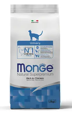Monge Cat Daily Line Urinary Сухой корм для кошек, для профилактики МКБ, с курицей
