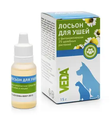 ВЕДА лосьон для ушей зоогигиеническое средство для собак и кошек